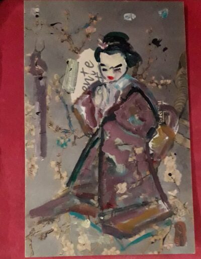 Japanese 2, acry op hout, 20x30
